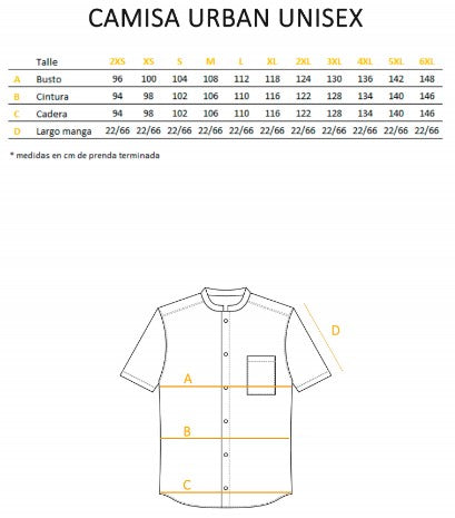 Camisa/chaqueta Urban mao canvas rayado