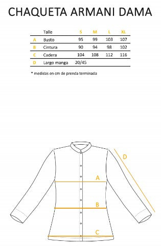 Chaqueta Armani Manga Corta