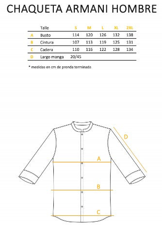 Chaqueta Armani Manga Corta