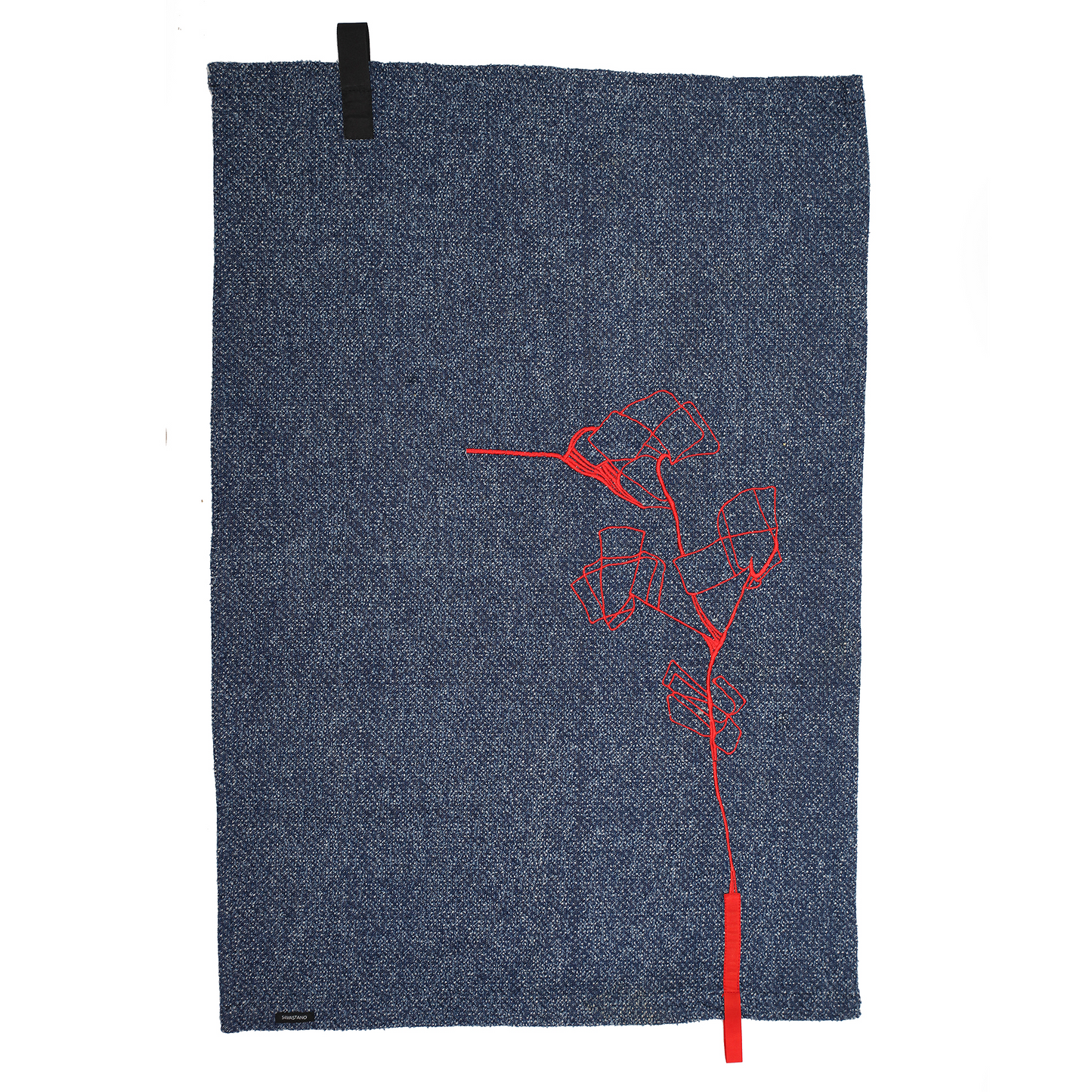 Kit de 4 unidades Repasador denim flor