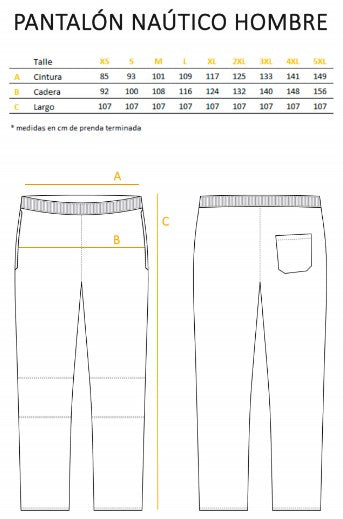 Pantalón Náutico Hombre Denim