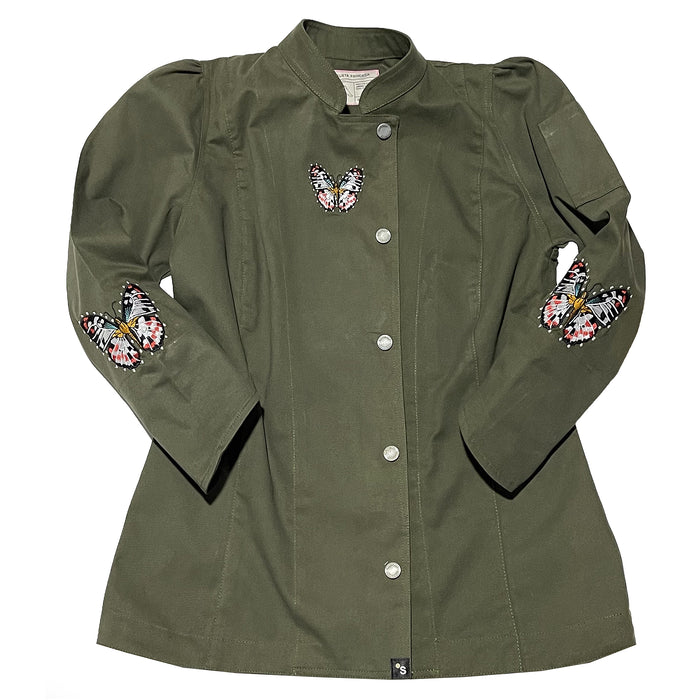 Chaqueta Princesa Verde con Mariposa