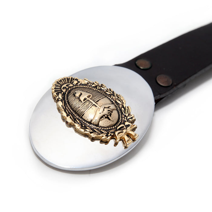 Cinturon cuero escudo