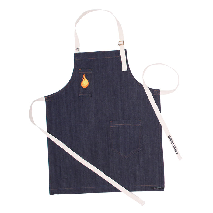 Delantal denim fuego kids
