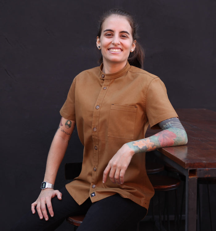 Camisa/chaqueta urban mao Marrón Hermes Unisex